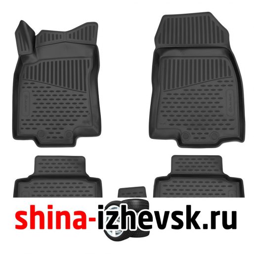 Коврик Autofamily коврики 3D в салон для RENAULT Koleos, 2017- , 4 шт. ) в Ижевске